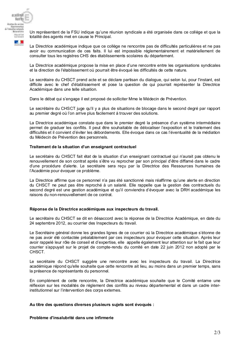 Comptes Rendus Exemple De Pv De Réunion Rédigé Pdf Novo Exemplo